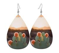 Faux Leather Earrings for Women Teardrop Dangle Earring Fashion Lightweight Mediterranean Summer Waterdropearring for Valentine's Day Jewelry Gift, One Size, No Gemstone