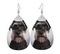 Faux Leather Earrings for Women Teardrop Dangle Earring Fashion Lightweight Playing cards Waterdropearring for Valentine's Day Jewelry Gift, One Size, No Gemstone