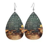 Faux Leather Earrings for Women Teardrop Dangle Earring Fashion Lightweight Puppies dog Waterdropearring for Valentine's Day Jewelry Gift, One Size, No Gemstone