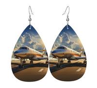 Faux Leather Earrings for Women Teardrop Dangle Earring Fashion Lightweight Puppies dog Waterdropearring for Valentine's Day Jewelry Gift, One Size, No Gemstone