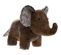 Lesser & Pavey Faux Leather Elephant Doorstop - Weighted Decorative Animal Door Stop for Home - Stylish Brown Elephant Design Keeps Doors Secure - Functional and Charming Home Accessory or Gift