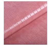 Faux Leather Fabirc 138cm 54'' Wide Crocodile Pattern Leatherette Vinyl Leather Cloth for Chair Seat, Sofa Furniture, DIY Crafting，by The Metre(Lotus Root Pink,1.38X1m)