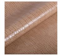 Faux Leather Fabirc 138cm 54''Wide Crocodile Pattern Leatherette Vinyl Cloth for Chair Seat, Sofa Furniture,by The Metre(K-06,1.38X2m)