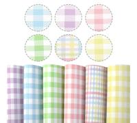 Faux Leather Fabric 5-9pcs/set 20 * 33cm Faux Synthetic Leather Sheet Fabric Set for Bows Fish Scales Printed Faux Leather Sheets DIY Craft Material. (Color : 1100169001)