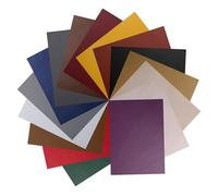 Faux Leather Fabric A3 Sheets - Vegan PU Pleather, Soft Nappa Vinyl for Crafts, DIY, Home Décor & Light Upholstery - 16 Colours, 41.5cm x 29.5cm Vintage Bottle Green