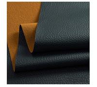 Faux Leather Fabric Leatherette Vinyl Fire Retardant Upholstery Material 54" 140cm Wide - Sold by The metre(Navy,1.4X4m)