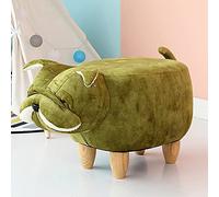 Faux Leather Footstool Ottoman, Solid Wood Frame for Living Room, Bedroom, and Entryway Comfort and Convenience