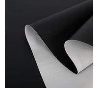 Faux Leather Leatherette Vinyl Leather Cloth Upholstery Fabric Material.Width140 (Black, 2.Metres)
