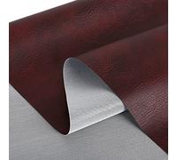 Faux Leather Leatherette Vinyl Leather Cloth Upholstery Fabric Material.Width140 (Claret, Sample 10x10cm)