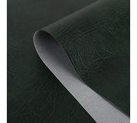 Faux Leather Leatherette Vinyl Leather Cloth Upholstery Fabric Material.Width140 (Green, 50x140.cm)