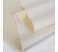 Faux Leather Leatherette Vinyl Leather Cloth Upholstery Fabric Material.Width140 (White, 5.Metres)