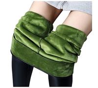 Faux Leather Leggings for Women PU Leggings Elasticated Waist Thermal Women UK Thick Fleece Lined Fleece Lined Tights Thermal Warm Winter Thick Yoga Pants Leather Trousers (A4-F, L)