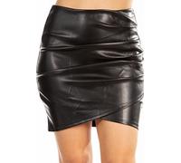 Faux Leather Pencil Bodycon Midi Skirt for Women, USA