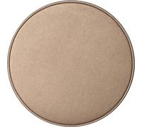 Faux Leather Placemats, Washable Waterproof Wipeable, Non-Slip Thick Kitchen Dining Table Mats(Champagne,Round-Set of 6)