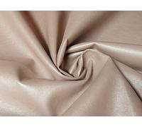 Faux Leather Pleather Fabric Material Champagne Metallic, 1Mtr - 140cm x 100cm