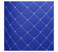 Faux Leather Quilted Diamond Fluted Car Seating Vehicle Upholstery Fabric，White Leatherette 140cm/4.59ft Wide(Navy Blue,1.4X6m)