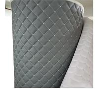 Faux Leather Quilted Faux Leather Diamond Fluted Car Seating Vehicle Upholstery Fabric,Vinyl PVC Leather Stitch Padded Cushion Linen Wadding Fabric(Grey,1.6x3m)