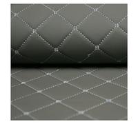 Faux Leather Quilted Faux Leather Diamond Fluted Car Seating Vehicle Upholstery Fabric，White Leatherette Fabric 140cm/4.59ft Wide(Colour: Navy Blue,Size: 1.4x1m/4.59x3.28ft)