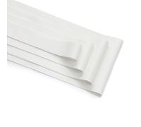 Faux Leather Ribbon Bias Binding Tape, PU Leatherette Fabric Trim Supple Handle, Slight Strech Both Ways Upholstery Crafts Projects Neotrims. Off White 25mm-5yards