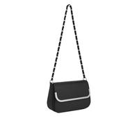 Faux Leather Shoulder Bag - Quilted or Croc-Embossed Patent Finish Crossbody/Shoulder Bag with Chain Strap & Magnetic Flap - Elegant Everyday & Evening Accessory