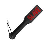 Faux Leather Slave Spanking Paddle for Sex Play, 12.8inch/32cm Total Length Paddle for Adults (Black)