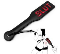 Faux Leather Slut Spanking Paddle for Sex Play, 32cm Sex Paddle Leather Slut Spanking Paddle for Sex Play, Sex Paddle Role Play, Adult BDSM Flogger for Bedroom Cosplay Game