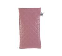 Faux Leather Snap Top Glasses Sunglasses Case, 13 Colours (Indian Red)