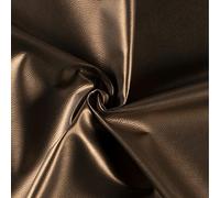 Faux Leather Soft Backed Fabric Material - Bronze, 1Mtr - 140cm x 100cm