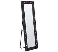 Faux Leather Standing Mirror 50 x 150 cm Black ANSOUIS