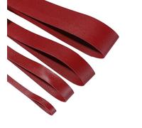 Faux Leather Strap Binding Ribbon Trim Double Sided Thick Trimming Flat Tape Cord in 15 Colors Strong Upholstery Strips 10mm 20mm 30mm 50mm. [Claret Wine #205, 20mm - 18 Meters]
