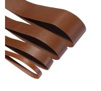 Faux Leather Strap Binding Ribbon Trim Double Sided Thick Trimming Flat Tape Cord in 15 Colors Strong Upholstery Strips 10mm 20mm 30mm 50mm. [Light Brown #832, 30mm - 5 Meters]