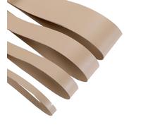 Faux Leather Strap Binding Ribbon Trim Double Sided Thick Trimming Flat Tape Cord in 15 Colors Strong Upholstery Strips 10mm 20mm 30mm 50mm. [Beige #916, 30mm - 1 Meter]