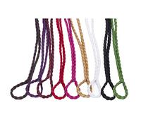 Faux Leather Suede Trim Plaited Thong Trimming Cord Strong Strap Fastening Tape. 9 Stunning Muted Colours, Multipurpose, Jewellery Cord,Belts, Thonging,Decorative Trim,Navy,1 meter