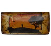 Faux Leather Tobacco Pouch - Men and Tree Silhouette