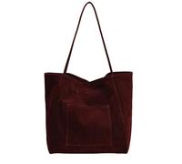 Faux Leather Tote Bags Women Shoulder Bag College Tote Leather Handbag Work Tote Bags Purse Northern Lights Bags Women's Original, red, One Size