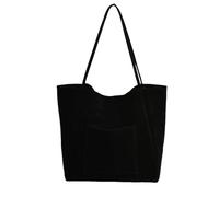 Faux Leather Tote Bags Women Shoulder Bag College Tote Leather Handbag Work Tote Bags Purse Northern Lights Bags Women's Original, black, One Size