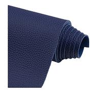 Faux Leather Upholstery Fabric by The Meter Litchi Texture Waterproof Vinyl Leatherette for Car Seats, Sofa Chair Furniture, DIY Crafts(Color:Blue,Size:138x50cm/4.53x1.64ft)(Blue,1.38x4m)