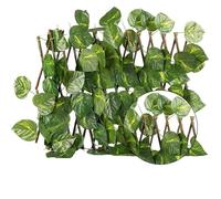 Faux Leaves Expandable Fence Privacy Screen Artificial Greenery Grass Wall Decoration for Garden Backyard Patio Garden Fences(2)