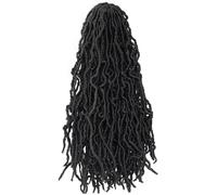Faux Locs Crochet Hair, Butterfly Locs Crochet Hair, 12 Strands Braided Wigs, High-Temperature Silk Pre-Looped for Black Women