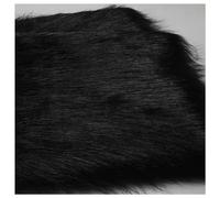 Faux Long Pile Fun Faux Fur Fabric, Shaggy Faux Fur Fabric Multicolor 12cm(Black)
