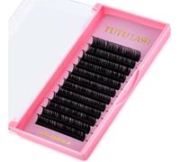 Faux Mink Individual Eyelash Extension Lash Trays Classic Russian Volume Eyelashes Tutu Lash (D Curl 0.07 Volume, 10mm Length)