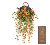 Faux Morning Glory Flowers Outdoor, Artificial Morning Glories, Realistic Plants for Courtyard Patio Spring Front Balconies Wall Porch Fall Door Gazebo