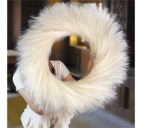 Faux Pampas Grass Wreath for Boho Wall Decor,27" Artificial Pampas Wreaths for Front Door,Beige Fluffy No Smell No-Shedding Intensive Pampas Bouquet Wreath
