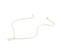 Faux Pearl Necklace Earring Bracelet Jewelry Set for Women Vintage Baroque Statement Necklace for Wedding Bride Large Pearl Choker Costume Jewelry for Party French Style Accessories (White E)