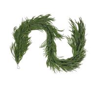 Faux Pine Garland Outdoor Wreath - Lifelike Holiday Decoration, Real Touch Green Garland | Elegant Seasonal Accent with Soft Needles, Christmas Display for Home Party Banister Fireplace Table Porch Do