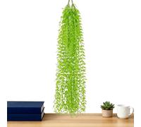 Faux Plant - Realistic Bendable Willow Leaf, Wall Hanging Weeping Vine, Artificial Five-Branched Dragonss Greenery | Fake Plant for Indoor Home Ceiling Balcony Garden Apartment Farmhouse