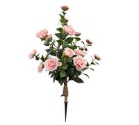 Faux Plants Indoor | Camellia with Ground Stakes Spring Decor | Front Porch Plants Faux Tree,for Indoor Outdoor Garden Patio Landscape Office Farmhouse Women Birthday Party