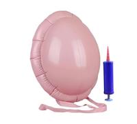 Faux Pregnancy Belly - Theater Stage Costume Prop, Inflatable Cosplay Accessory, Adjustable PVC Material, Instant Fat Suit Effect, Adults Kids Halloween Event, Simulation Wear Tan