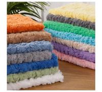 Faux Rabbit Fur Fabric, 25x50cm Long Rabbit Faux Fur Fabric, Long Pile Fun Faux Fur Fabric Material For Interiors, Costume, Art Crafts, Home Decorations, Hobbyists, Cushion, In 33 Colors(Color:Green 1