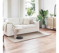 Faux Rabbit Fur Rug 100x200cm Beige Polyester Plush Anti-Slip Cosy Indoor Warmth